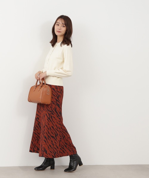 N.（N. Natural Beauty Basic）（エヌエヌナチュラルビューティーベーシック）の「◆ゴールドボタンカーディガン（カーディガン/ボレロ・レディース・ネイビー/オフホワイト/ブルーグリーン・MEDIUM）」の6枚目の写真