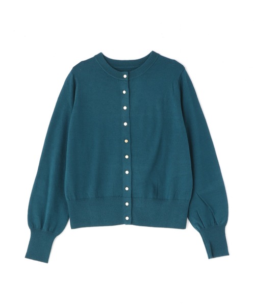 N.（N. Natural Beauty Basic）（エヌエヌナチュラルビューティーベーシック）の「◆ゴールドボタンカーディガン（カーディガン/ボレロ・レディース・ネイビー/オフホワイト/ブルーグリーン・MEDIUM）」の12枚目の写真