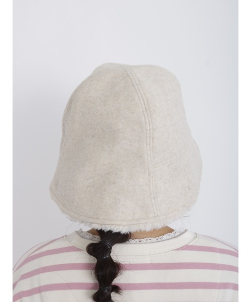 Samansa Mos2(サマンサ モスモス)の「中ボアハット(ハット・レディース・モカ/オフホワイト・フリ-)」の5枚目の写真