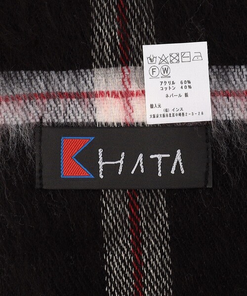 KHATA(カタ)の「KHATA/カタ チェックストール/13(マフラー・メンズ・その他9/その他15・フリ-)」の4枚目の写真