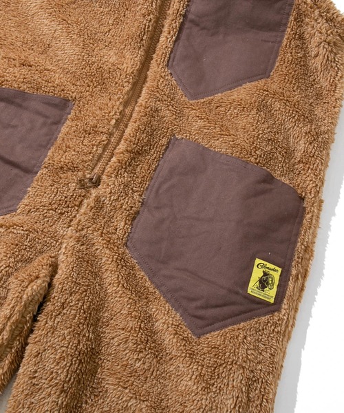 go slow caravan（ゴースローキャラバン）の「COBMASTER/コブマスター　両面メランジファー オーバーオール（サロペット/オーバーオール・メンズ・カーキ/ダークグレー/モカ・LARGE/X-LARGE/MEDIUM）」の6枚目の写真