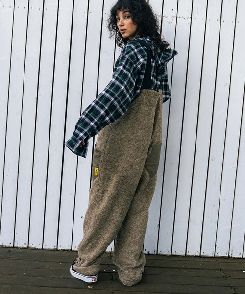 go slow caravan（ゴースローキャラバン）の「COBMASTER/コブマスター　両面メランジファー オーバーオール（サロペット/オーバーオール・メンズ・カーキ/ダークグレー/モカ・LARGE/X-LARGE/MEDIUM）」の14枚目の写真