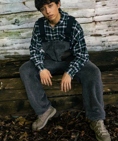 go slow caravan（ゴースローキャラバン）の「COBMASTER/コブマスター　両面メランジファー オーバーオール（サロペット/オーバーオール・メンズ・カーキ/ダークグレー/モカ・LARGE/X-LARGE/MEDIUM）」の16枚目の写真