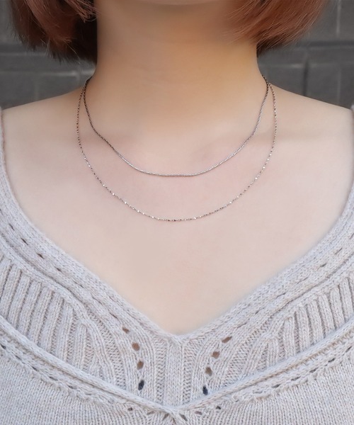 blackdia ocean(ブラックダイヤオーシャン)の「blackdia ocean スキンチェーンネックレス(ネックレス・レディース・シルバー/ゴールド/ゴールド系その他/シルバー系その他・FREE)」の14枚目の写真