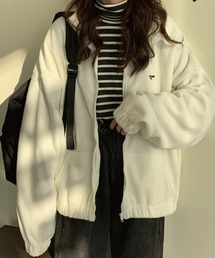 ビックシルエットスタンドカラーフリースブルゾン【ZOZOTOWN限定】