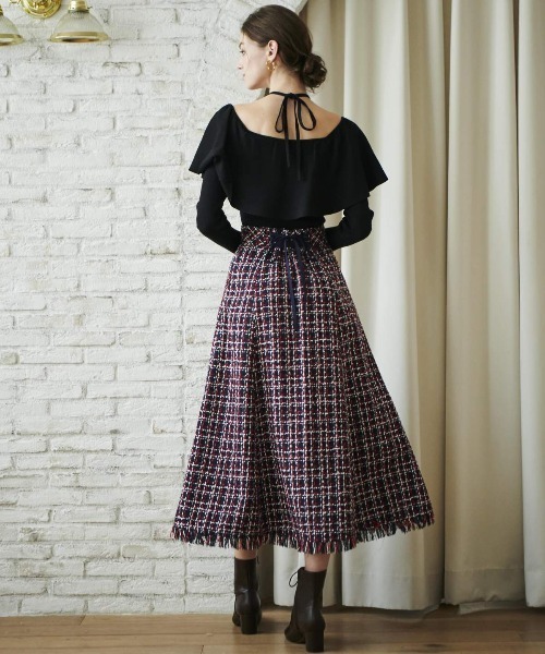 AND COUTURE（アンドクチュール）の「トリコチェックツイード