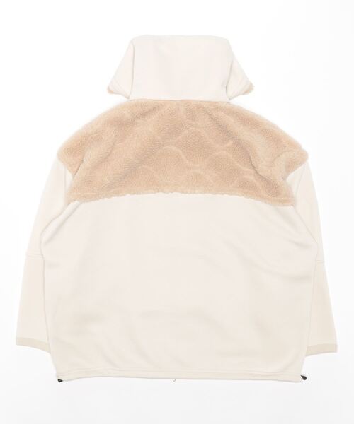 1％（イチ パーセント）の「ダンボールボアフードブルゾン（ブルゾン・レディース・アイボリー・FREE）」の21枚目の写真