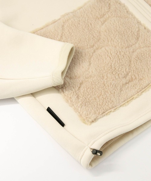 1％（イチ パーセント）の「ダンボールボアフードブルゾン（ブルゾン・レディース・アイボリー・FREE）」の19枚目の写真