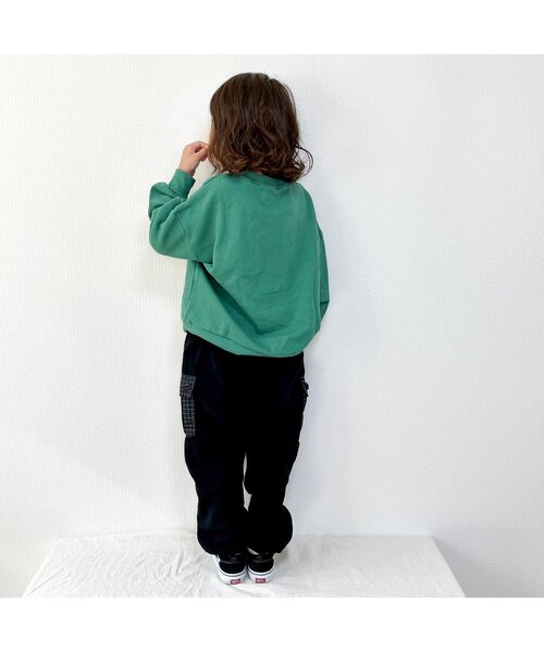 BREEZE（ブリーズ）の「【裏毛】カラフルカレッジトレーナー（スウェット・キッズ・パープル/レッド/グリーン/ネイビー/グレー・130/150/90/100/110/120/140）」の14枚目の写真