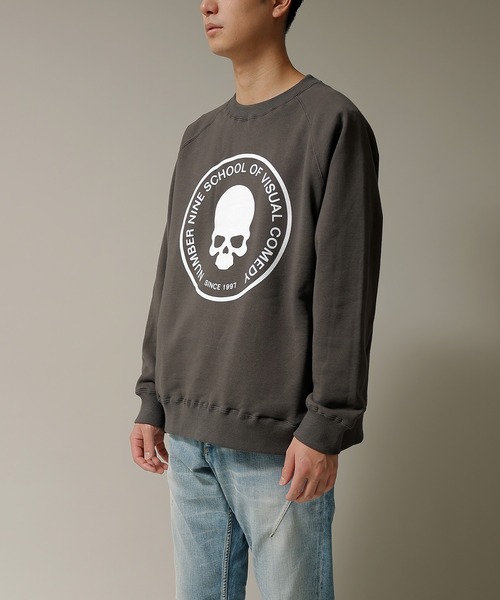 NUMBER (N)INE（ナンバーナイン）の「SCHOOL OF VISUAL COMEDY PULLOVER SWEATSHIRT（スウェット・メンズ・ダークグレー/ブラック/トップグレー・2/3/4）」の14枚目の写真