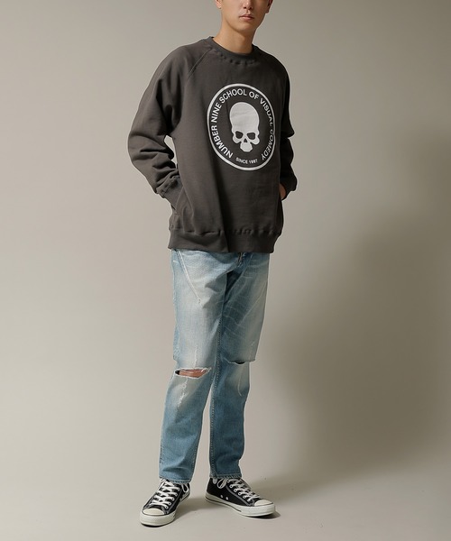NUMBER (N)INE（ナンバーナイン）の「SCHOOL OF VISUAL COMEDY PULLOVER SWEATSHIRT（スウェット・メンズ・ダークグレー/ブラック/トップグレー・2/3/4）」の18枚目の写真