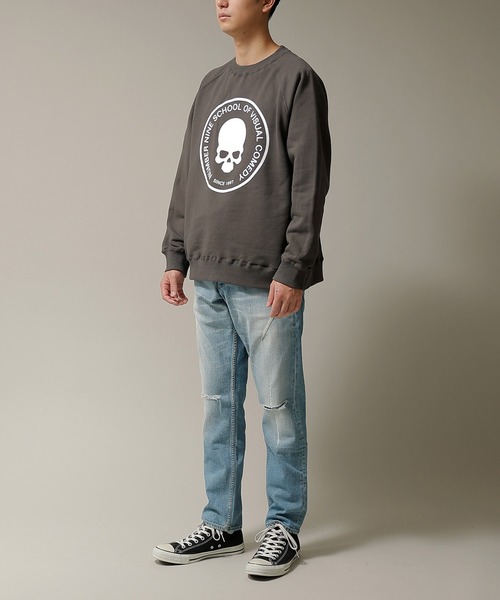 NUMBER (N)INE（ナンバーナイン）の「SCHOOL OF VISUAL COMEDY PULLOVER SWEATSHIRT（スウェット・メンズ・ダークグレー/ブラック/トップグレー・2/3/4）」の22枚目の写真