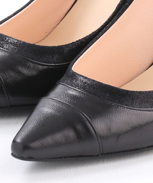 SEVEN TWELVE THIRTY(セヴントゥエルヴサーティー)の「カラーコンビパンプス(パンプス・レディース・ドット/ベージュ/ブラック/ピンク・23cm/23.5cm/24cm/22.5cm/24.5cm)」の9枚目の写真