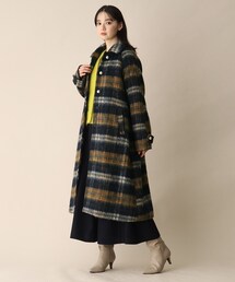 ◆ウール混シャギーステンカラーコート