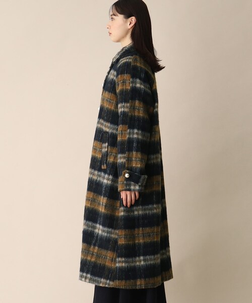 OPAQUE.CLIP(オペークドットクリップ)の「◆ウール混シャギーステンカラーコート(ステンカラーコート・レディース・ネイビー系1/ベージュ・38)」の21枚目の写真