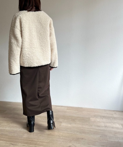 ISOOK(アイスー)の「【ZOZO限定】Front slit skirt / フロントスリットスカート(スカート・レディース・カーキ/ブラウン・FREE)」の11枚目の写真