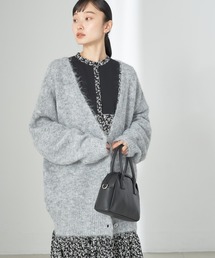 ミックスヤーンニットカーディガン