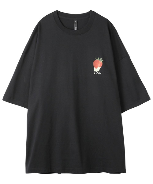 SILAS(サイラス)の「STRAWBERRY PRINT WIDE S/S TEE(Tシャツ/カットソー・メンズ・ホワイト/ブラック/グリーン・M/L/XL)」の4枚目の写真