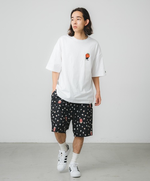 SILAS(サイラス)の「STRAWBERRY PRINT WIDE S/S TEE(Tシャツ/カットソー・メンズ・ホワイト/ブラック/グリーン・M/L/XL)」の9枚目の写真