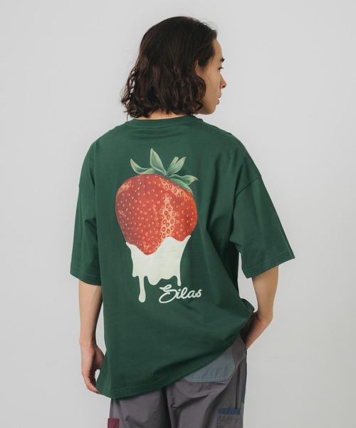 SILAS(サイラス)の「STRAWBERRY PRINT WIDE S/S TEE(Tシャツ/カットソー・メンズ・ホワイト/ブラック/グリーン・M/L/XL)」の19枚目の写真