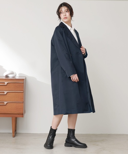 Filomo（フィローモ）の「[Filomo]チェスターコート ロング丈 コート（チェスターコート・レディース・ベージュ/グレー/ネイビー・M/L）」の17枚目の写真