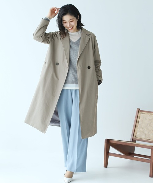 Filomo（フィローモ）の「[Filomo]チェスターコート ロング丈 コート（チェスターコート・レディース・ベージュ/グレー/ネイビー・M/L）」の20枚目の写真