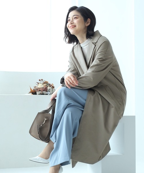 Filomo（フィローモ）の「[Filomo]チェスターコート ロング丈 コート（チェスターコート・レディース・ベージュ/グレー/ネイビー・M/L）」の21枚目の写真