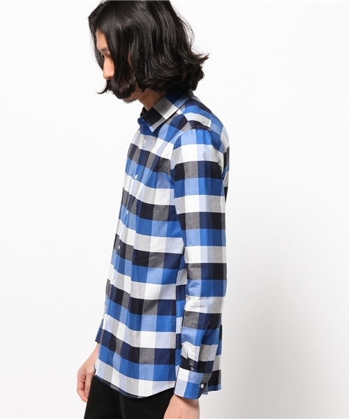 603（ロクマルサン）の「603 ブロックチェックシャツ（シャツ/ブラウス・メンズ・グレー/ブルー・40/44/42/38）」の10枚目の写真