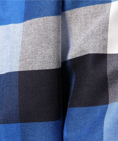 603（ロクマルサン）の「603 ブロックチェックシャツ（シャツ/ブラウス・メンズ・グレー/ブルー・40/44/42/38）」の4枚目の写真