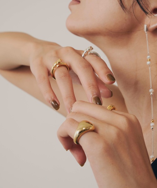 loni(ロニ)の「【金属アレルギー対応】Vine ring (デザインリング)(リング・レディース・ゴールド系その他6/シルバー・#9/#11/#13)」の3枚目の写真