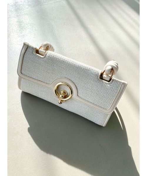 RESEXXY（リゼクシー）の「ポイントレクテングルバッグ（ハンドバッグ・レディース・ブルー/アイボリー・FREE）」の6枚目の写真