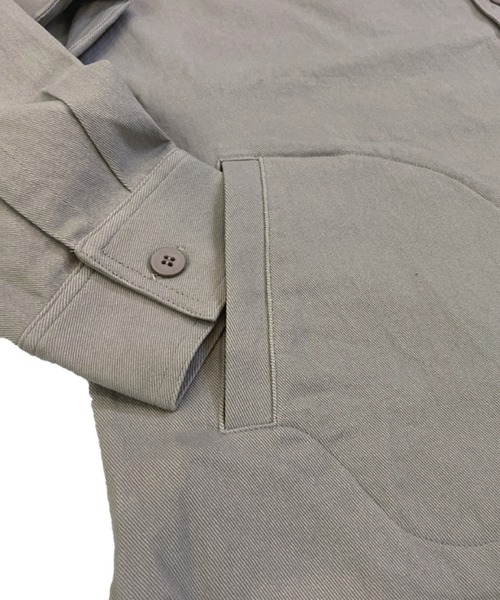 Alil（アリル）の「【Alil】アリル ストレッチ シャツジャケット 大人カジュアル（シャツ/ブラウス・メンズ・カーキ/ブラック/グレイッシュベージュ・LARGE/MEDIUM/SMALL）」の7枚目の写真