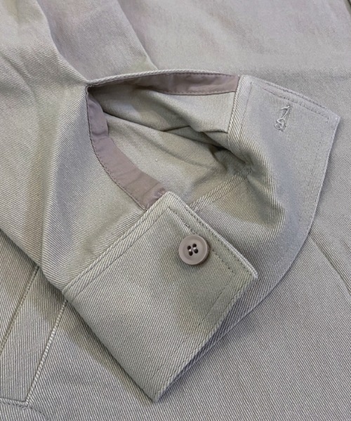 Alil（アリル）の「【Alil】アリル ストレッチ シャツジャケット 大人カジュアル（シャツ/ブラウス・メンズ・カーキ/ブラック/グレイッシュベージュ・LARGE/MEDIUM/SMALL）」の12枚目の写真