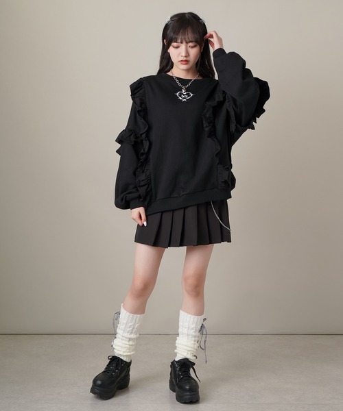 SPINNS（スピンズ）の「【2WAY仕様】レースアップデザイン ニット  