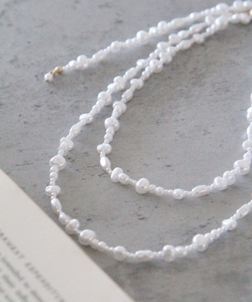 LEPSIM（レプシィム）の「マルチWAYロングネックレス　176585（ネックレス・レディース・ホワイト/シルバー/ゴールド系その他/ゴールド・ONE SIZE）」の2枚目の写真