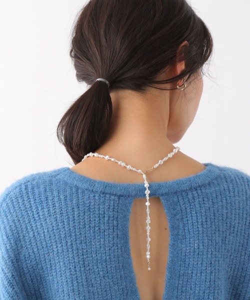 LEPSIM（レプシィム）の「マルチWAYロングネックレス　176585（ネックレス・レディース・ホワイト/シルバー/ゴールド系その他/ゴールド・ONE SIZE）」の6枚目の写真