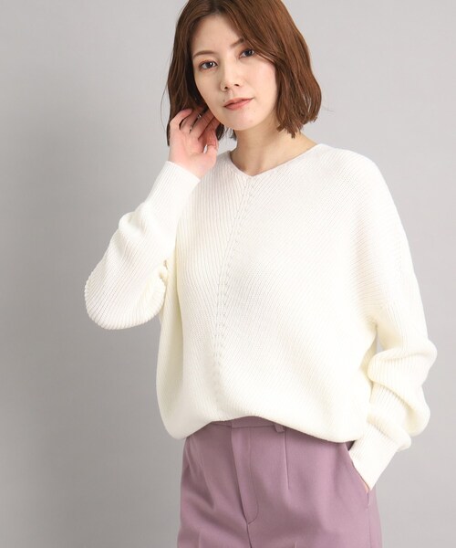 【洗える/日本製】ニュアンスバルキーニット