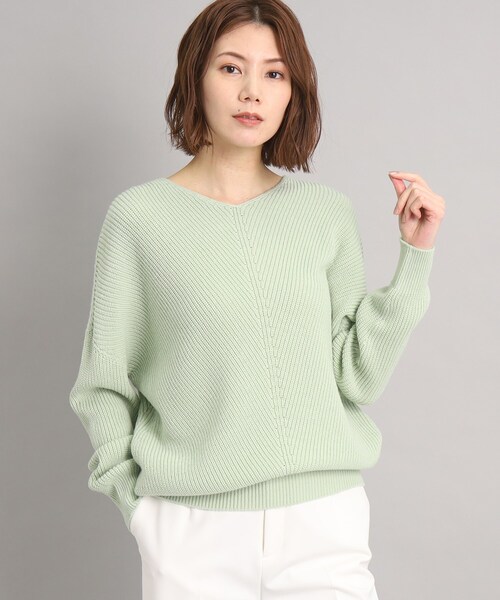 【洗える/日本製】ニュアンスバルキーニット