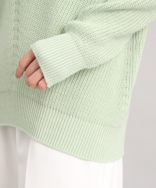 【洗える/日本製】ニュアンスバルキーニット