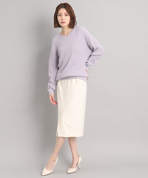 【洗える/日本製】ニュアンスバルキーニット