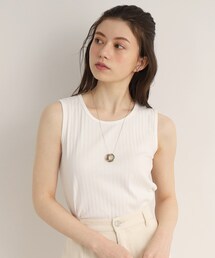 SHOO・LA・RUE | 【美しく見せるサイズ感】ランダムリブ タンクトップ(タンクトップ)