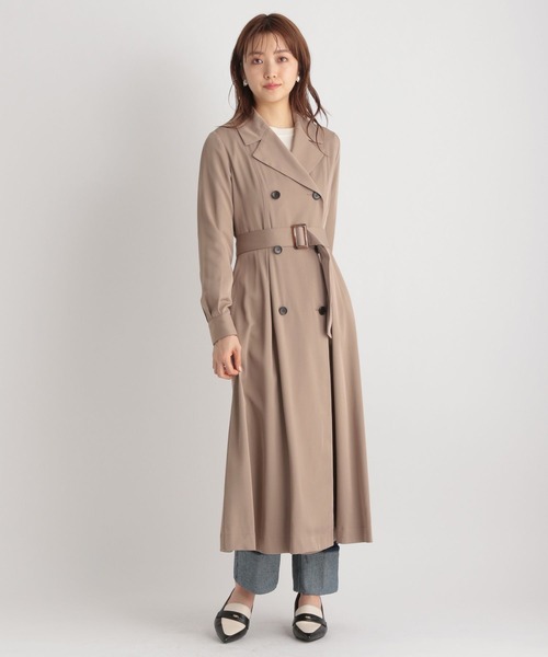 Andemiu(アンデミュウ)の「ライトトレンチコート189874(トレンチコート・レディース・ベージュ/ブルー/アイボリー・FREE)」の9枚目の写真