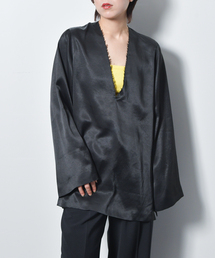 CITYSHOP | V NECK SATIN ブラウス(シャツ/ブラウス)