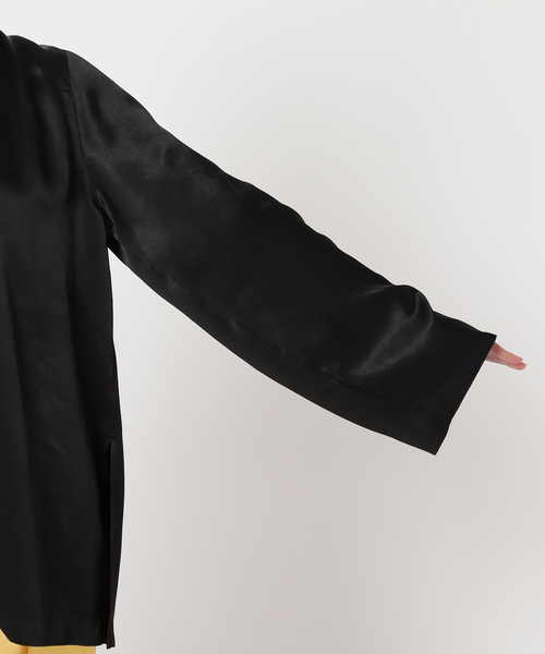 CITYSHOP（シティーショップ）の「V NECK SATIN ブラウス