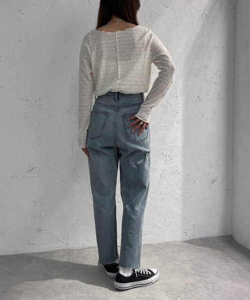 apres jour mignon(アプレジュールミニョン)の「ぽこぽこカットソー【ZOZOTOWN限定アイテム】(Tシャツ/カットソー・レディース・ブルー/グリーン/アイボリー・フリー/X-LARGE)」の9枚目の写真