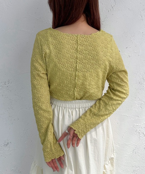 apres jour mignon(アプレジュールミニョン)の「ぽこぽこカットソー【ZOZOTOWN限定アイテム】(Tシャツ/カットソー・レディース・ブルー/グリーン/アイボリー・フリー/X-LARGE)」の17枚目の写真