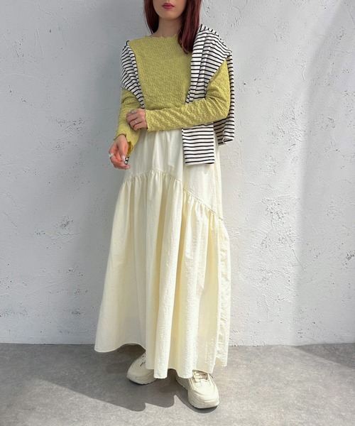 apres jour mignon(アプレジュールミニョン)の「ぽこぽこカットソー【ZOZOTOWN限定アイテム】(Tシャツ/カットソー・レディース・ブルー/グリーン/アイボリー・フリー/X-LARGE)」の18枚目の写真