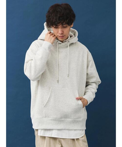 CRAFT STANDARD BOUTIQUE（クラフトスタンダードブティック）の「裏毛フーディ（パーカー・メンズ・ブラック/杢グレー/ホワイト系その他・M/L/XL）」の4枚目の写真