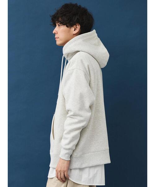 CRAFT STANDARD BOUTIQUE（クラフトスタンダードブティック）の「裏毛フーディ（パーカー・メンズ・ブラック/杢グレー/ホワイト系その他・M/L/XL）」の9枚目の写真