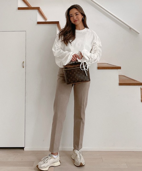 Vicente（ヴィセンテ）の「Vicente center press straight denim（デニムパンツ・レディース・ブラウン・X-SMALL/SMALL/MEDIUM）」の20枚目の写真